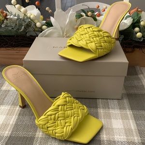 Marc Fisher Draya Yellow Heels